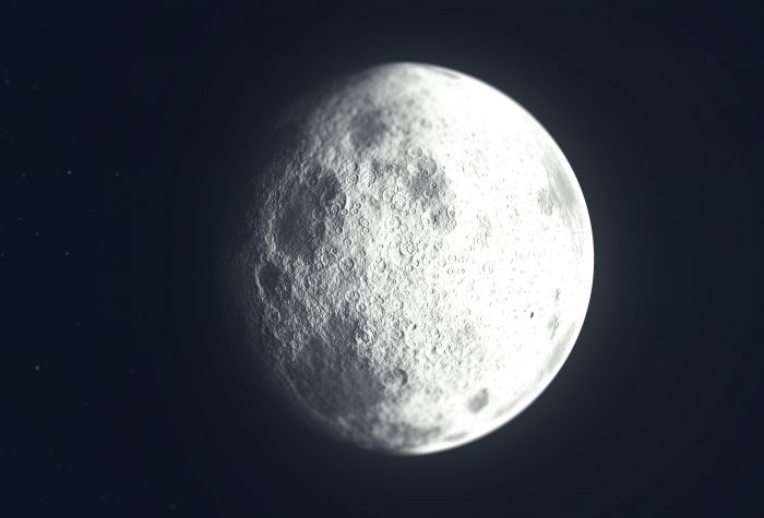 Картинка фото луны в космосе крупным планом