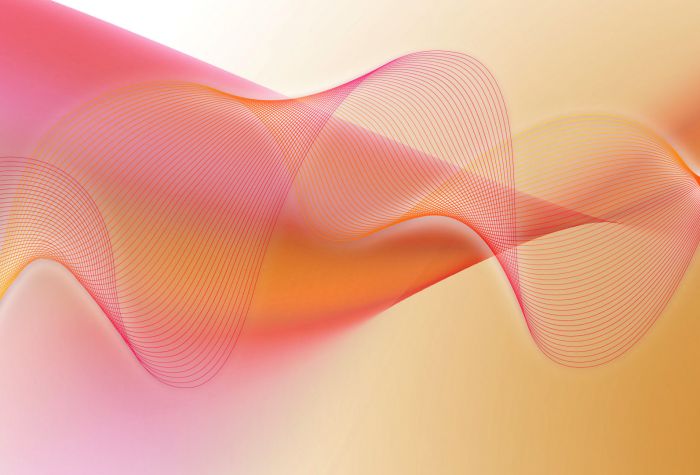Картинка объемные волны, изгибы, 3D абстракция