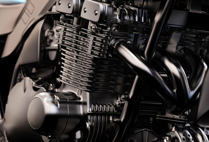 Картинка двигатель, хромированный мотор мотоцикла