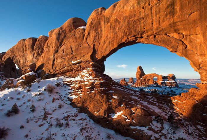 Картинка песчаные окаменелые арки, национальный парк США