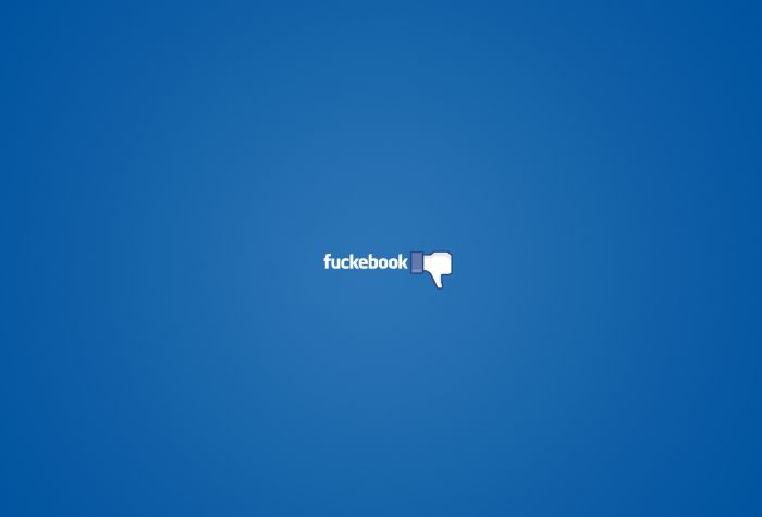 Картинка Фейсбук, минимализм, FaceBook, FuckeBook, Dislike