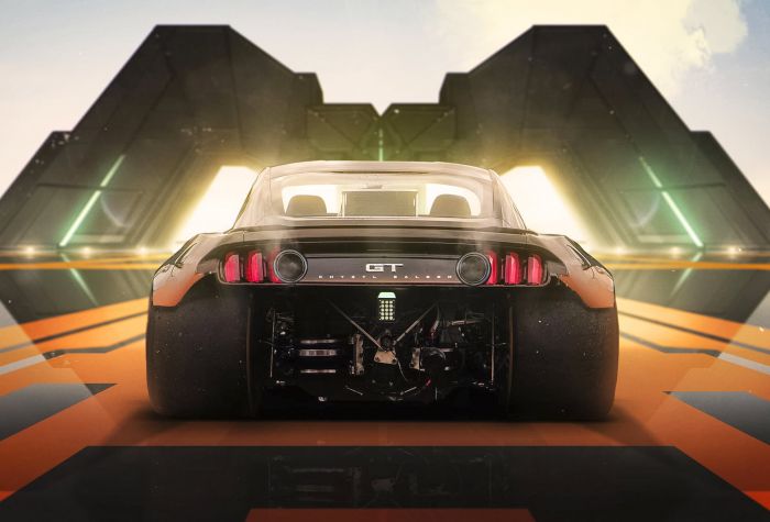 Картинка футуристическая машина будущего Ford Mustang GT