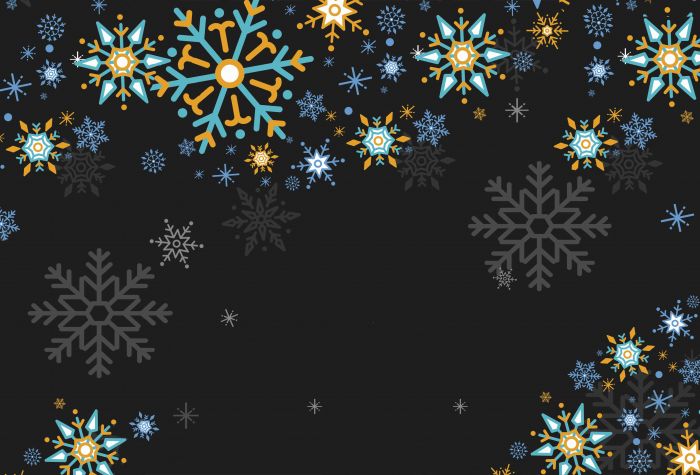Картинка падающие снежинки на черном фоне, текстура