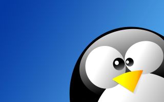 Tux пингвин талисман, логотип Linux