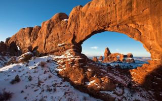 песчаные окаменелые арки, национальный парк США