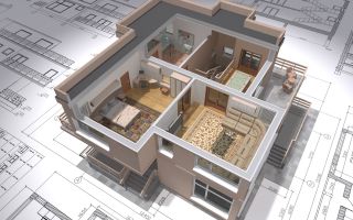 3D дом, проектирование, чертежи, план здания