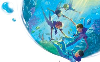 герои, персонажи аниме сериала Free! (Бесплатно!) под водой